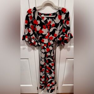 Who What Wear flower sundress with cinched waist